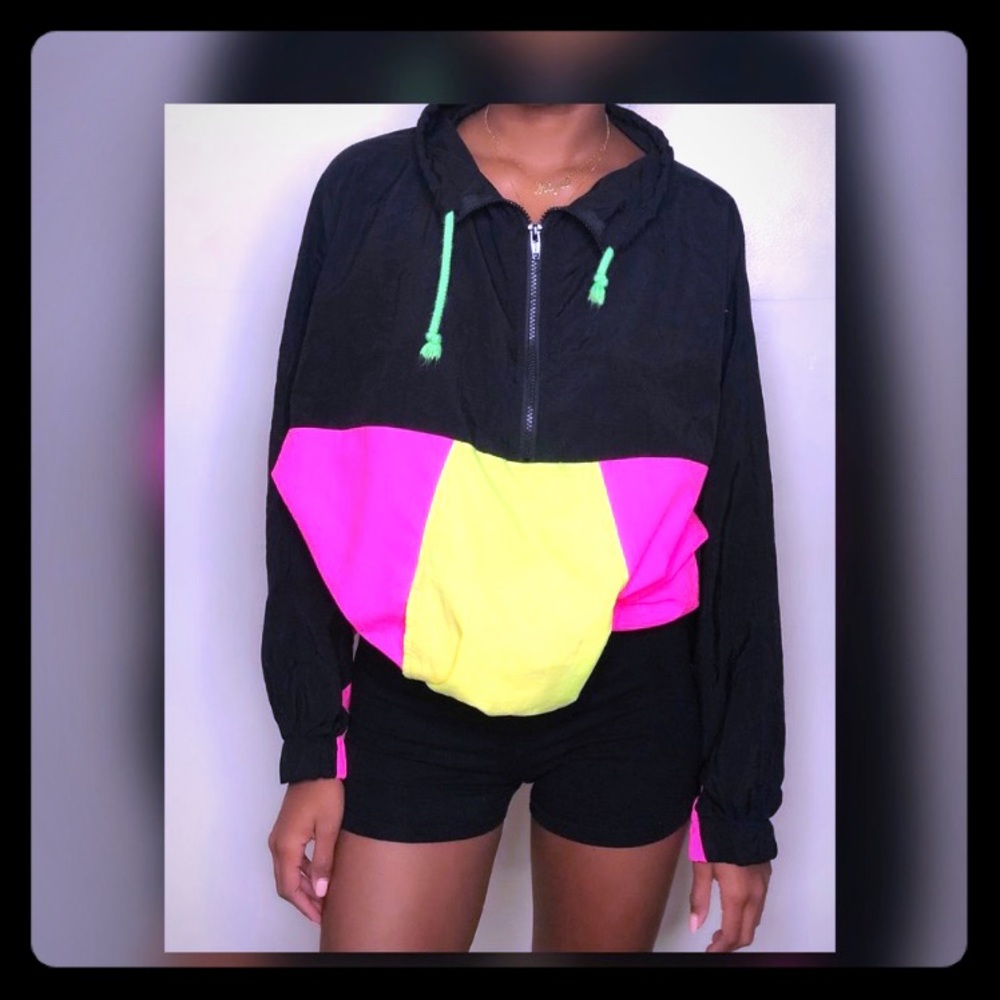 Neon 80’s windbreaker